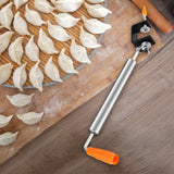 Maxbell Stainless Steel Rolling Pin Household for Pastries Pizza Making Supplies S