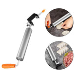 Maxbell Stainless Steel Rolling Pin Household for Pastries Pizza Making Supplies L