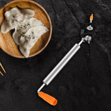 Maxbell Stainless Steel Rolling Pin Household for Pastries Pizza Making Supplies Lengthen
