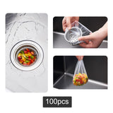 Maxbell 100Pcs Sink Strainer Mesh for Collecting Kitchen Food Waste Leftover Garbage Thickened