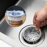 Maxbell 100Pcs Sink Strainer Mesh for Collecting Kitchen Food Waste Leftover Garbage Thickened