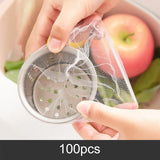Maxbell 100Pcs Sink Strainer Mesh for Collecting Kitchen Food Waste Leftover Garbage Thickened