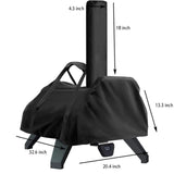 Maxbell Outdoor Pizza Oven Cover Attachment Waterproof Portable for Camping RV Trip B