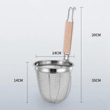 Maxbell Multipurpose Flexible Wooden Handles for Cooking Frying Restaurant High Edge