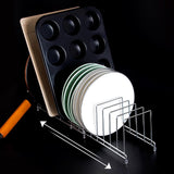 Maxbell Pot and Pan Organizers Rack Expandable Multipurpose Reusable for Pot Dish