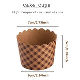 Maxbell 50Pcs Baking Cups Baking Tools Decoration for Restaurant Dessert Shop Style E