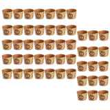 Maxbell 50Pcs Baking Cups Baking Tools Decoration for Restaurant Dessert Shop Style H
