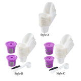 Maxbell 50Pcs Cafe Filters Paper with Lid for 1.0 & 2.0 Coffee Maker Accessories Style A