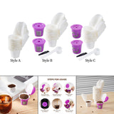 Maxbell 50Pcs Cafe Filters Paper with Lid for 1.0 & 2.0 Coffee Maker Accessories Style A