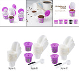 Maxbell 50Pcs Cafe Filters Paper with Lid for 1.0 & 2.0 Coffee Maker Accessories Style A