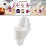 Maxbell 50Pcs Cafe Filters Paper with Lid for 1.0 & 2.0 Coffee Maker Accessories Style A