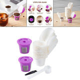 Maxbell 50Pcs Cafe Filters Paper with Lid for 1.0 & 2.0 Coffee Maker Accessories Style B