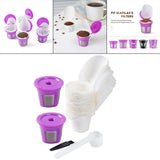 Maxbell 50Pcs Cafe Filters Paper with Lid for 1.0 & 2.0 Coffee Maker Accessories Style B