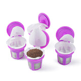 Maxbell 50Pcs Cafe Filters Paper with Lid for 1.0 & 2.0 Coffee Maker Accessories Style B