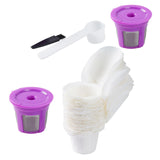 Maxbell 50Pcs Cafe Filters Paper with Lid for 1.0 & 2.0 Coffee Maker Accessories Style B