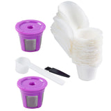 Maxbell 50Pcs Cafe Filters Paper with Lid for 1.0 & 2.0 Coffee Maker Accessories Style B