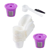 Maxbell 50Pcs Cafe Filters Paper with Lid for 1.0 & 2.0 Coffee Maker Accessories Style B