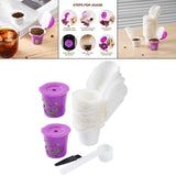 Maxbell 50Pcs Cafe Filters Paper with Lid for 1.0 & 2.0 Coffee Maker Accessories Style C