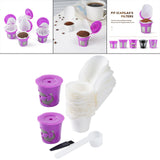 Maxbell 50Pcs Cafe Filters Paper with Lid for 1.0 & 2.0 Coffee Maker Accessories Style C