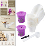 Maxbell 50Pcs Cafe Filters Paper with Lid for 1.0 & 2.0 Coffee Maker Accessories Style C