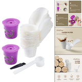 Maxbell 50Pcs Cafe Filters Paper with Lid for 1.0 & 2.0 Coffee Maker Accessories Style C