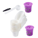 Maxbell 50Pcs Cafe Filters Paper with Lid for 1.0 & 2.0 Coffee Maker Accessories Style C
