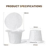 Maxbell 50Pcs Cafe Filters Paper with Lid for 1.0 & 2.0 Coffee Maker Accessories Style C