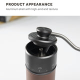 Maxbell Manual Coffee Grinders Aluminum Alloy Vintage Style for Espresso