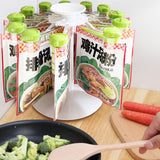 Maxbell Rotate Spice Holder Spice Holder Seasoning Bag Storage Hanging for Kitchen