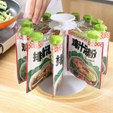 Maxbell Rotate Spice Holder Spice Holder Seasoning Bag Storage Hanging for Kitchen