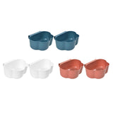 Maxbell Creative Mini Hang Garbage Can Wall Mounted Durable for Cabinet Door Car blue