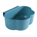 Maxbell Creative Mini Hang Garbage Can Wall Mounted Durable for Cabinet Door Car blue