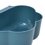 Maxbell Creative Mini Hang Garbage Can Wall Mounted Durable for Cabinet Door Car blue