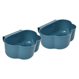 Maxbell Creative Mini Hang Garbage Can Wall Mounted Durable for Cabinet Door Car blue