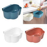 Maxbell Creative Mini Hang Garbage Can Wall Mounted Durable for Cabinet Door Car blue