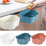 Maxbell Creative Mini Hang Garbage Can Wall Mounted Durable for Cabinet Door Car blue