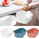 Maxbell Creative Mini Hang Garbage Can Wall Mounted Durable for Cabinet Door Car white