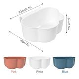 Maxbell Creative Mini Hang Garbage Can Wall Mounted Durable for Cabinet Door Car white