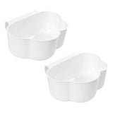 Maxbell Creative Mini Hang Garbage Can Wall Mounted Durable for Cabinet Door Car white