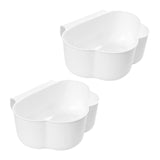 Maxbell Creative Mini Hang Garbage Can Wall Mounted Durable for Cabinet Door Car white