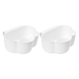 Maxbell Creative Mini Hang Garbage Can Wall Mounted Durable for Cabinet Door Car white