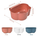 Maxbell Creative Mini Hang Garbage Can Wall Mounted Durable for Cabinet Door Car pink