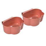 Maxbell Creative Mini Hang Garbage Can Wall Mounted Durable for Cabinet Door Car pink