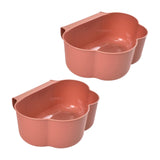 Maxbell Creative Mini Hang Garbage Can Wall Mounted Durable for Cabinet Door Car pink