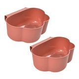 Maxbell Creative Mini Hang Garbage Can Wall Mounted Durable for Cabinet Door Car pink