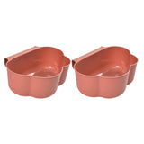 Maxbell Creative Mini Hang Garbage Can Wall Mounted Durable for Cabinet Door Car pink