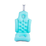 Maxbell Full Body Bathtub Cushion Accessories Breathable Waterproof for Bathroom Tub Blue