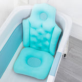 Maxbell Full Body Bathtub Cushion Accessories Breathable Waterproof for Bathroom Tub Blue