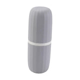 Maxbell Travel Toothbrush Holder Wash Gargle Cup Compact for Outdoor Shower Camping Gray