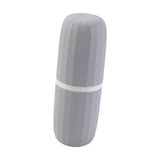 Maxbell Travel Toothbrush Holder Wash Gargle Cup Compact for Outdoor Shower Camping Gray